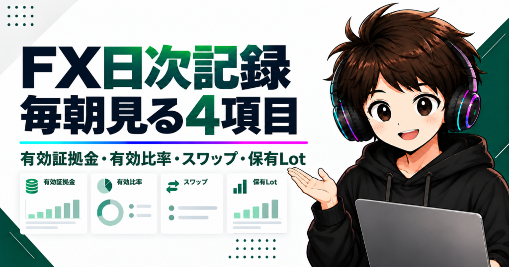 FX日次記録で毎朝確認している4項目